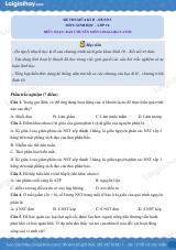 Đề thi giữa kì 2 Sinh 10 Kết nối tri thức - Đề số 5